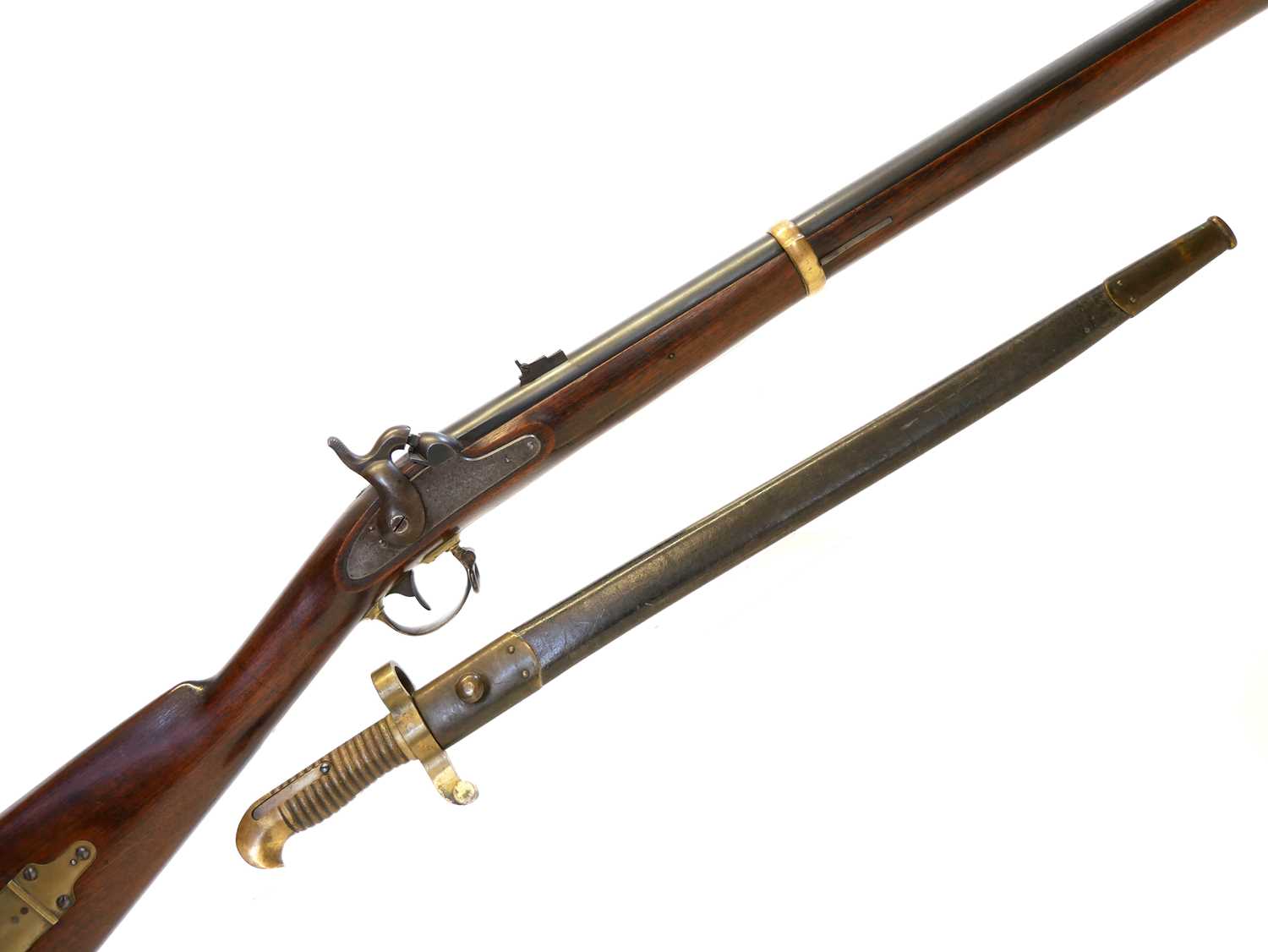 Remington 1863 Zouave .58 calibre rifle with bayonet,