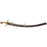French sabre and scabbard