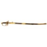 1822 pattern officers sword,