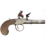 Flintlock pocket pistol by Twigg