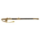 Royal Navy Officers sword and scabbard,