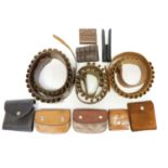 Collection of shooting leather work