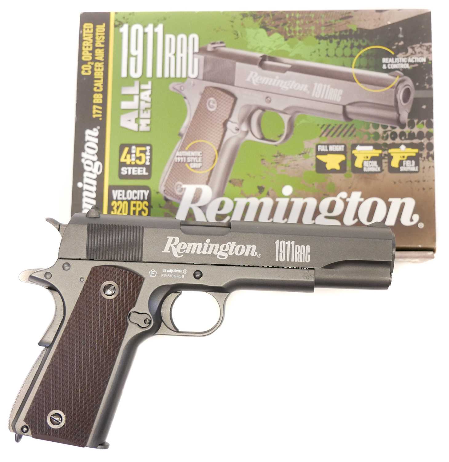 Remington CO2 .177 1911 air pistol,