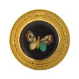 A Victorian pietra dura brooch,