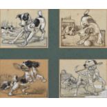 Charles Frederick Tunnicliffe (British 1901-1979) Four original illustrations for Bob Martin's Dog F