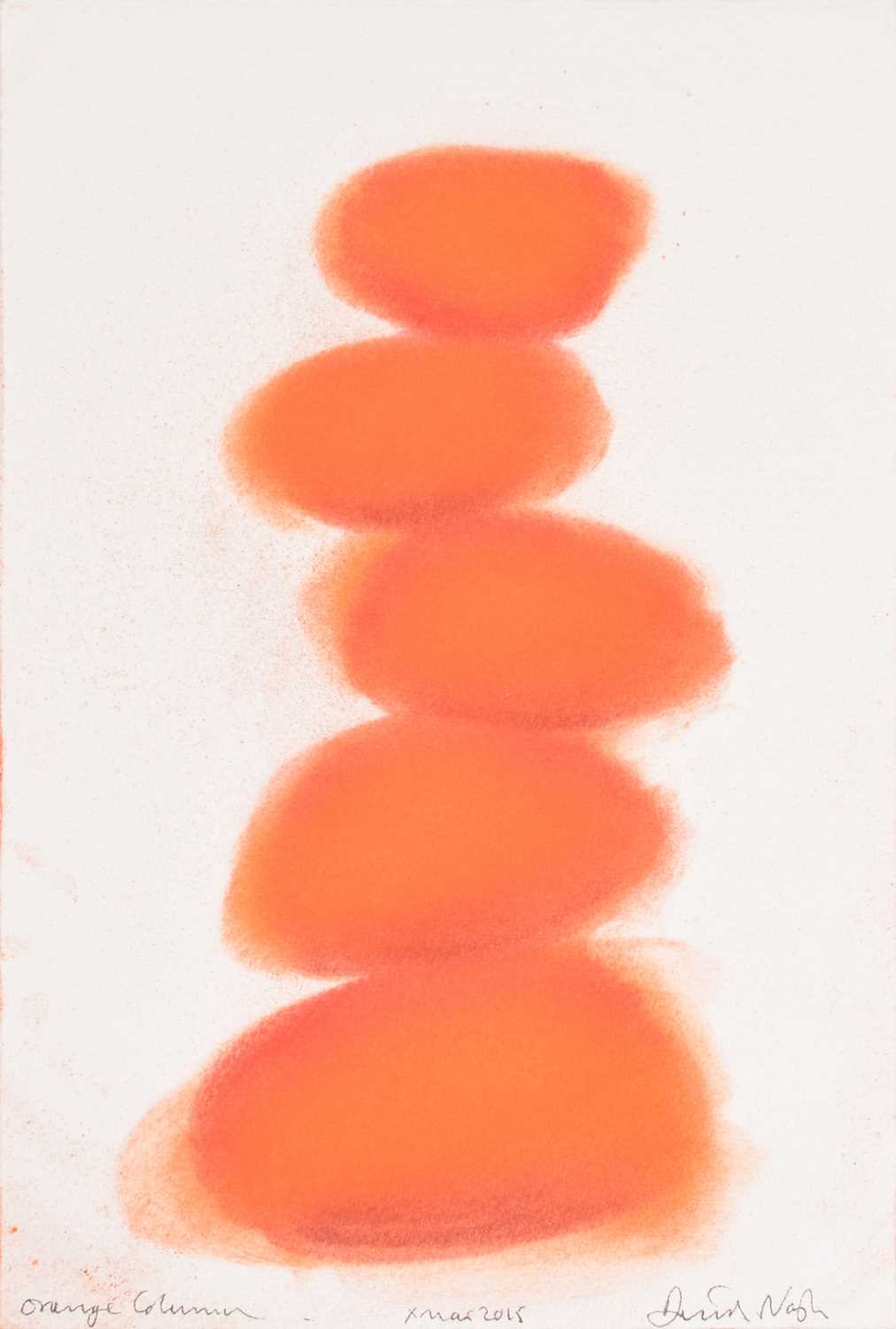 David Nash R.A. (British 1945-) "Orange Column"