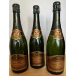 3 Bottles Champagne Lucien Roguet Grand Cru Mailly Brut NV