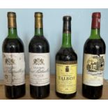 4 Bottles Mixed Lot Mature Classified Growth Claret