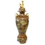 Massive reproduction vase and cover