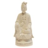 Chinese blanc de chine figure of a scholar