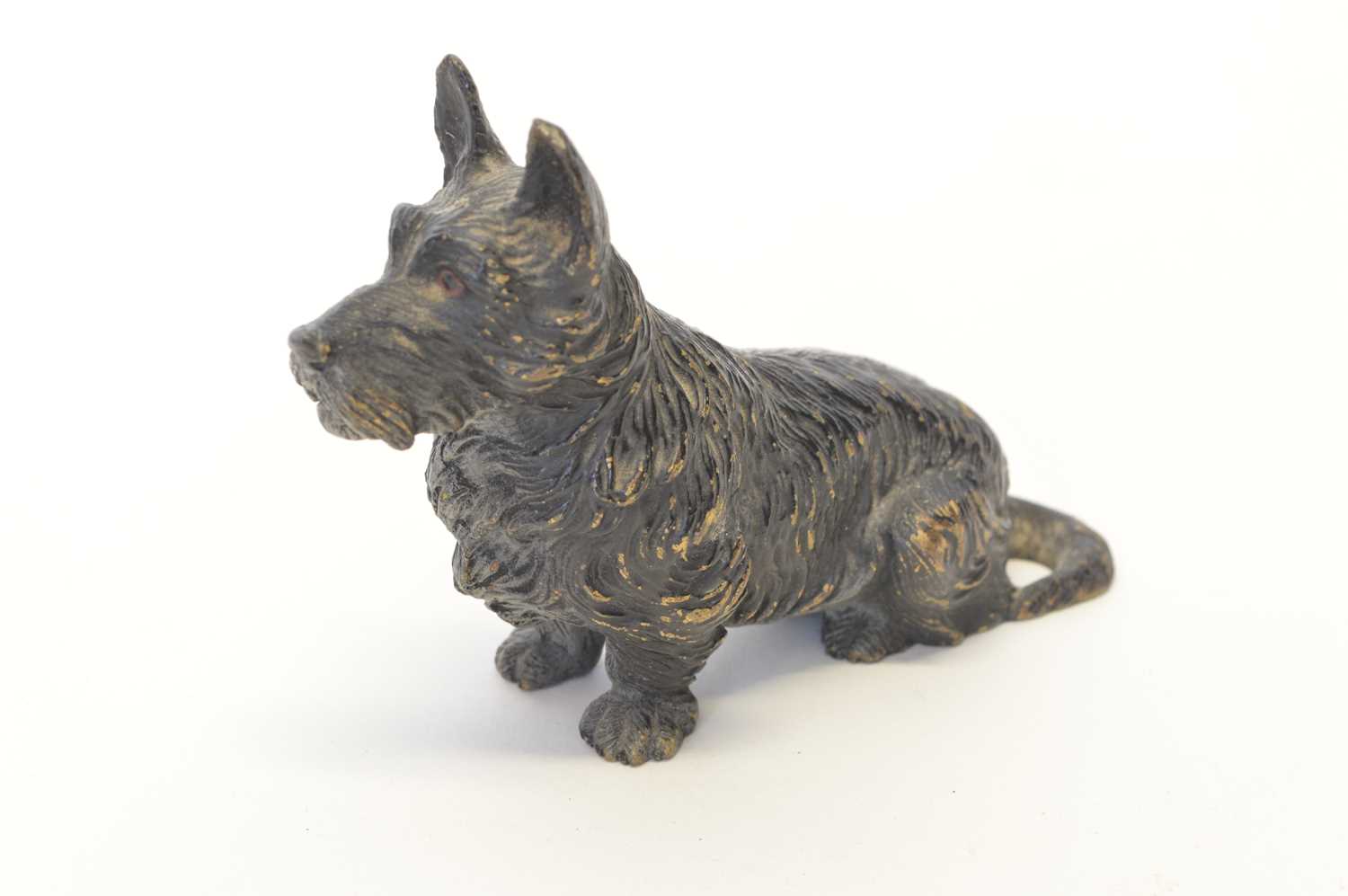 Three cold painted bronze terriers - Image 2 of 4