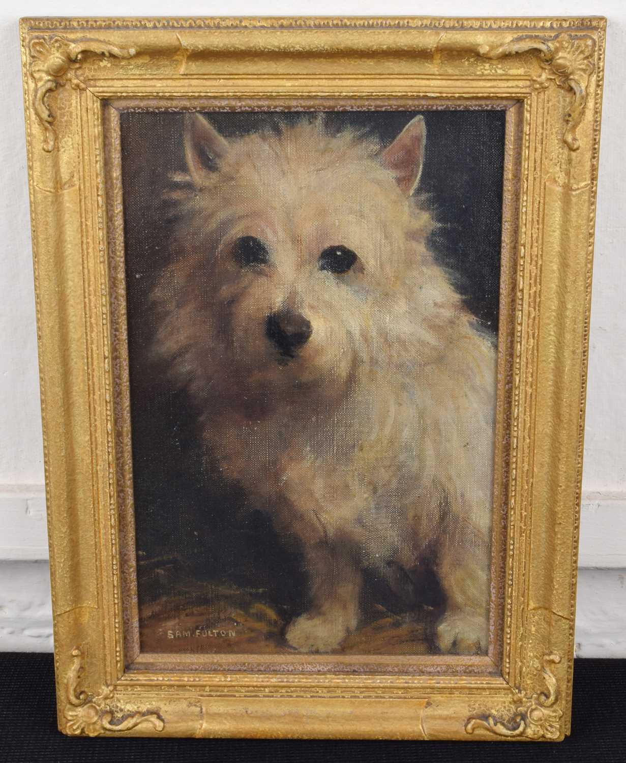 Samuel Fulton (British 1855-1941) Portrait of a terrier - Image 2 of 2