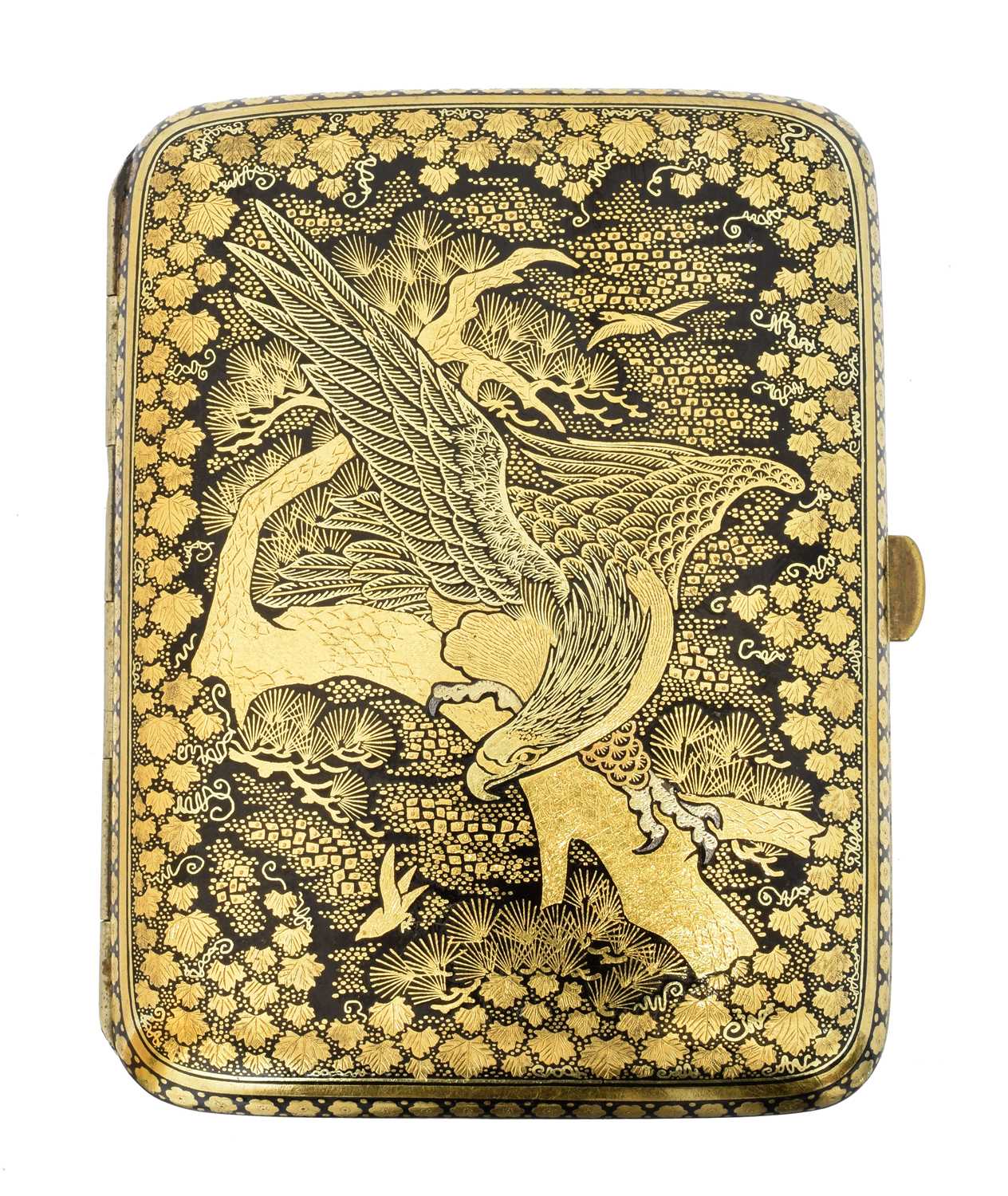 A Japanese cigarette case by Komai, A Japanese cigarette case by Komai