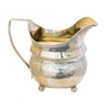 A George III silver jug,