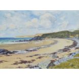 John McDougal (British 1851-1945) North Wales beach scene