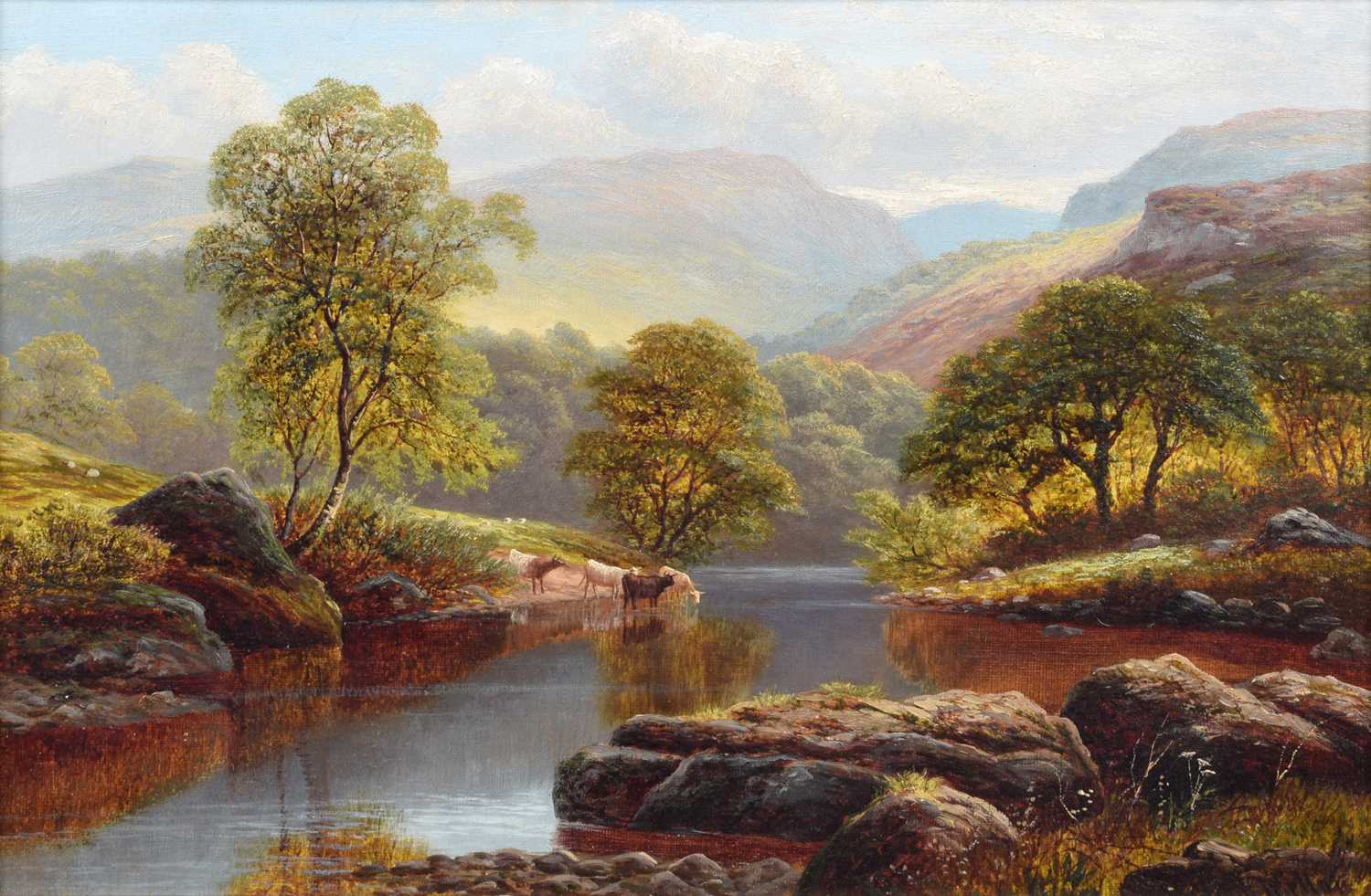 William Mellor (British 1851-1931) "On the Conway, North Wales"