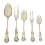 A selection of silver flatware,