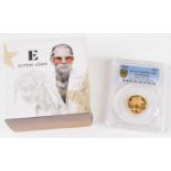 2020 Royal Mint, UK Quarter-Ounce Gold Proof Coin, Music Legends II - Elton John.