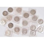 Large assortment of good to high-grade silver Halfcrowns, mainly King George V (80 coins).