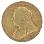Queen Victoria, Sovereign, 1895, Melbourne Mint.
