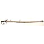 1853 pattern trooper's sabre and scabbard
