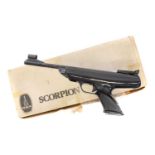 Boxed BSA Scorpion .22 air pistol,