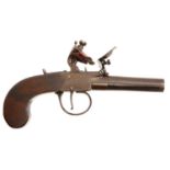 Shaw of Manchester Flintlock pocket pistol.