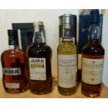 4 Bottles Fine Malt Whisky from Talisker and Isle of Jura