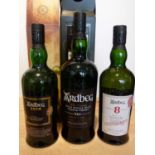 3 Bottles ‘The Ultimate’ Collection Ardbeg Islay Single Malt