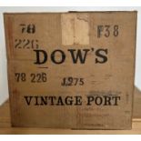 12 Bottles in OC Dow’s/ Warre’s Vintage Port 1975