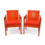 Pair of Prince of Wales 1969 Investiture chairs