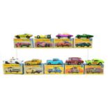 9 Lesney Matchbox Superfast boxed cars