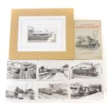 Collection of Railway postcards, with some original prints