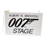 James Bond lightbox sign 'Albert R. Broccoli 007 Stage'