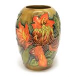 Moorcroft Flame of the Forest pattern vase