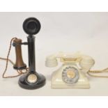 Two early 20th Century telephones