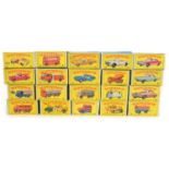 20 Lesney Matchbox Regular Wheels boxed cars and vehicles