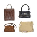 Four designer bags,