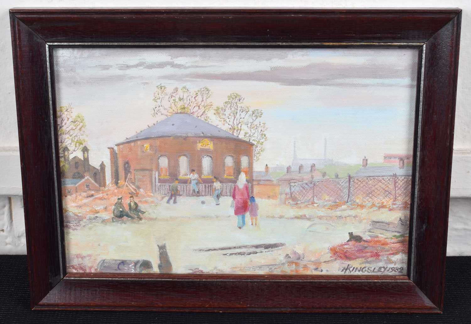 Harry Kingsley (British 1914-1998) "The Roundhouse, Ancoats" and another rural scene - Image 2 of 3