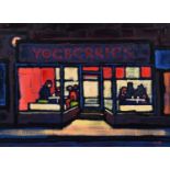 Malcolm Croft (British 1964-) "Yogurt Bar, Dusk"