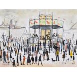John Goodlad (British 20th/21st century) "A Fairground" after L.S. Lowry