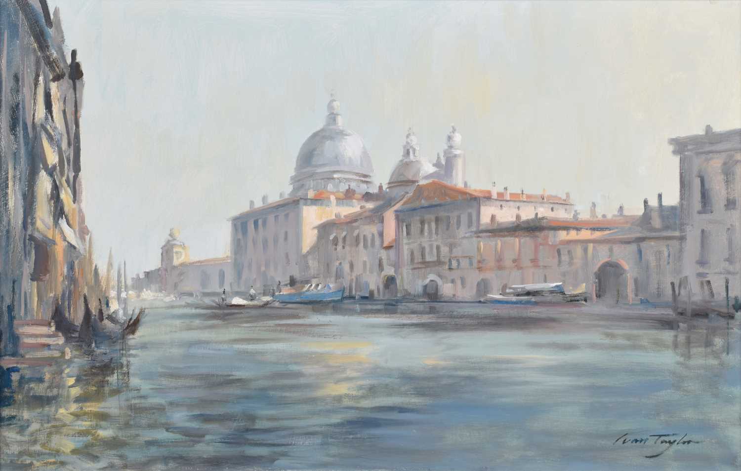 Ivan Taylor (British 1946-) "The Grand Canal, Venice - Evening"