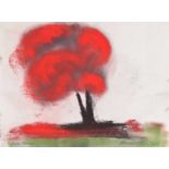 David Nash R.A. (British 1945-) "Red Tree"