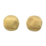 A pair of 18ct gold 'Africa' earrings by Marco Bicego,