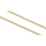 A 14ct gold chain necklace,