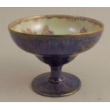 A Wedgwood lustre melba cup, shape no. 2793, decorated with small dragons and aquatic bead ornament,