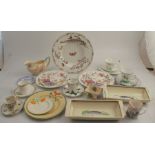 Two Susie Cooper oblong dishes, together with other 20th century china, to include Doulton,