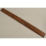 A late 18th century 24 inch boxwood Gunter scale navigation rule, by Benjamin Donn, stamped