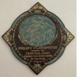 An early 20th century 6.5 inch leather and card Planisphere, by George Philip & Son Ltd, London, and