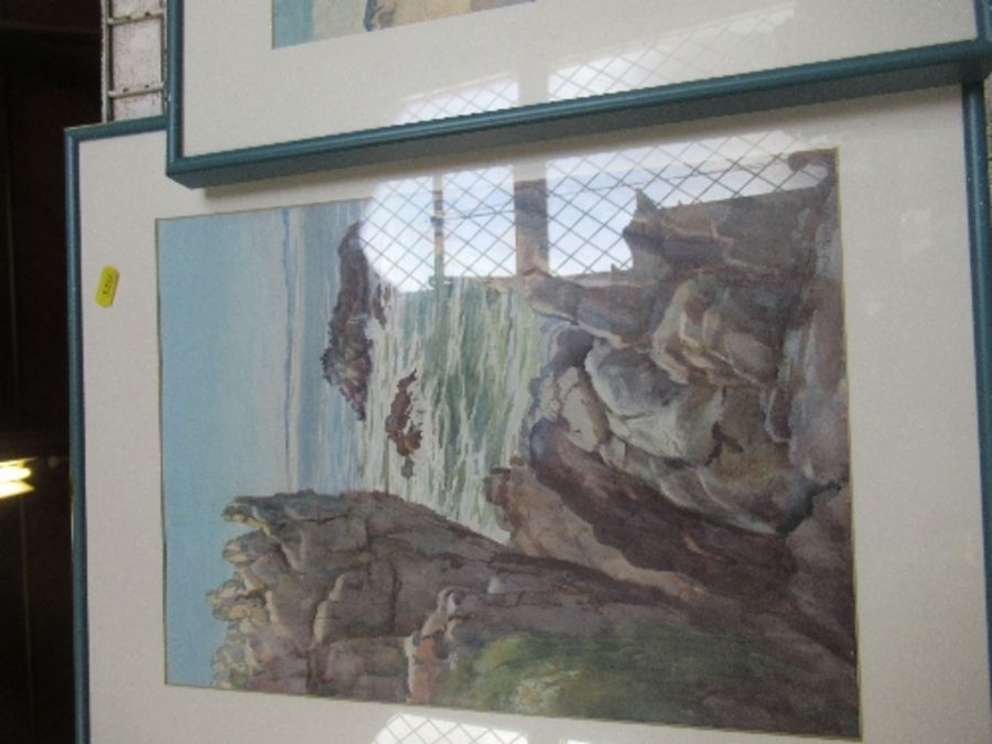 J McCulloch, two similar watercolours, one slightly foxed - Bild 5 aus 6